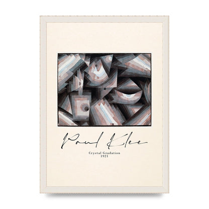 Paul Klee Crystal Gradation 1921 Printed Poster - A3 framed