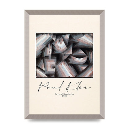 Paul Klee Crystal Gradation 1921 Printed Poster - A3 framed
