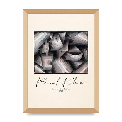 Paul Klee Crystal Gradation 1921 Printed Poster - A3 framed