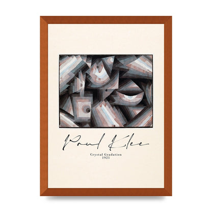 Paul Klee Crystal Gradation 1921 Printed Poster - A3 framed