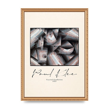 Paul Klee Crystal Gradation 1921 Printed Poster - A3 framed