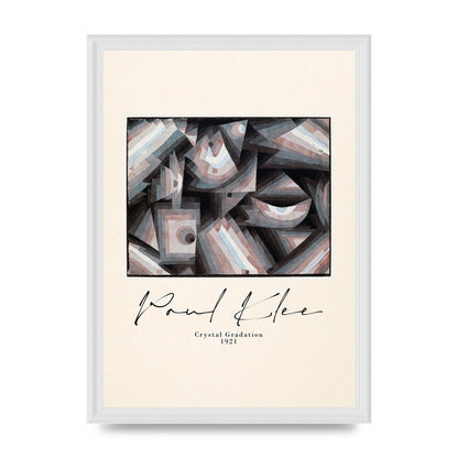 Paul Klee Crystal Gradation 1921 Printed Poster - A3 framed