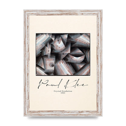 Paul Klee Crystal Gradation 1921 Printed Poster - A4 framed