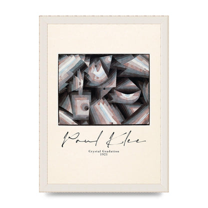 Paul Klee Crystal Gradation 1921 Printed Poster - A4 framed