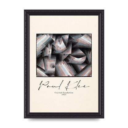 Paul Klee Crystal Gradation 1921 Printed Poster - A4 framed
