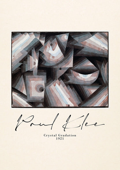 Paul Klee Crystal Gradation 1921 Printed Poster - detail