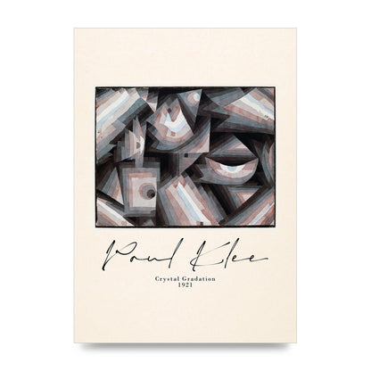 Paul Klee Crystal Gradation 1921 Printed Poster - unframed print