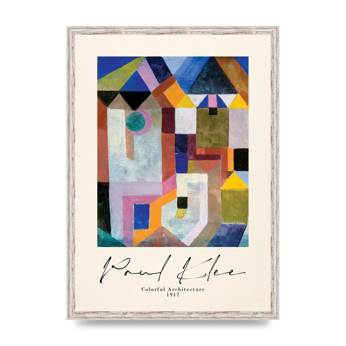 Paul Klee Colorful Architecture 1917 Art For The Home - A2 framed