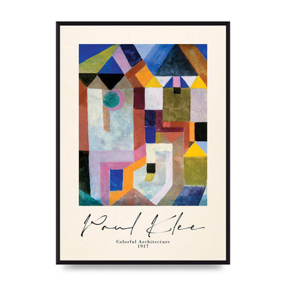 Paul Klee Colorful Architecture 1917 Art For The Home - A2 framed