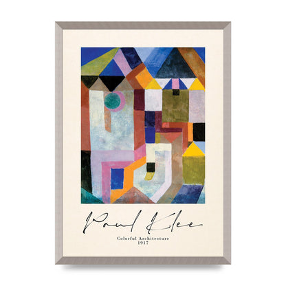 Paul Klee Colorful Architecture 1917 Art For The Home - A2 framed