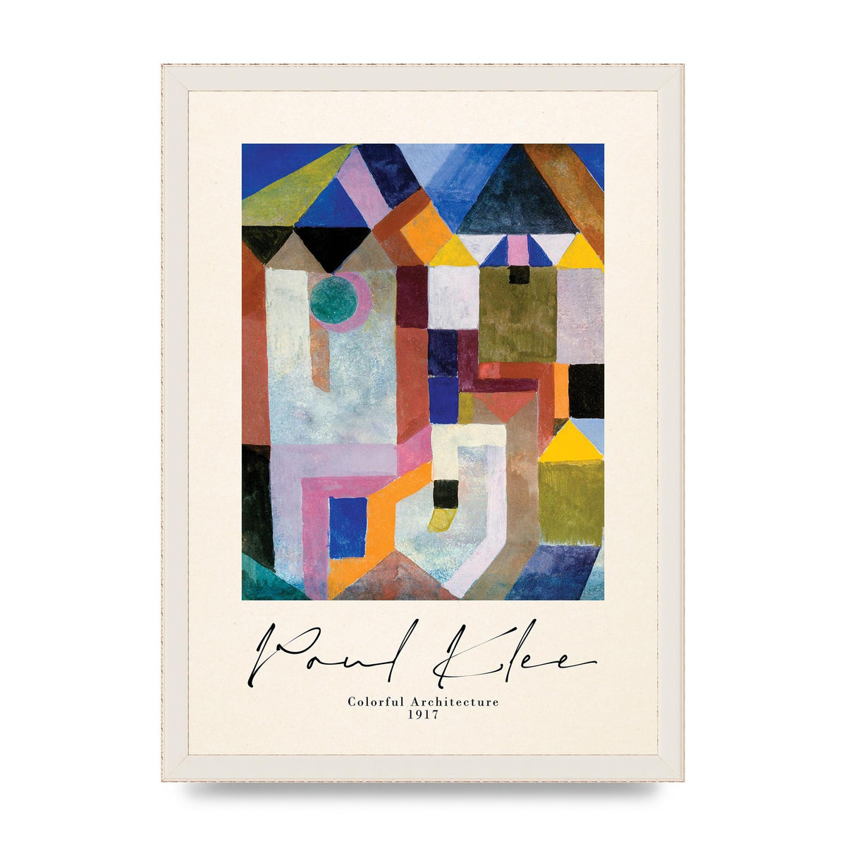 Paul Klee Colorful Architecture 1917 Art For The Home - A3 framed