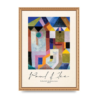 Paul Klee Colorful Architecture 1917 Art For The Home - A3 framed