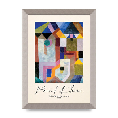Paul Klee Colorful Architecture 1917 Art For The Home - A4 framed