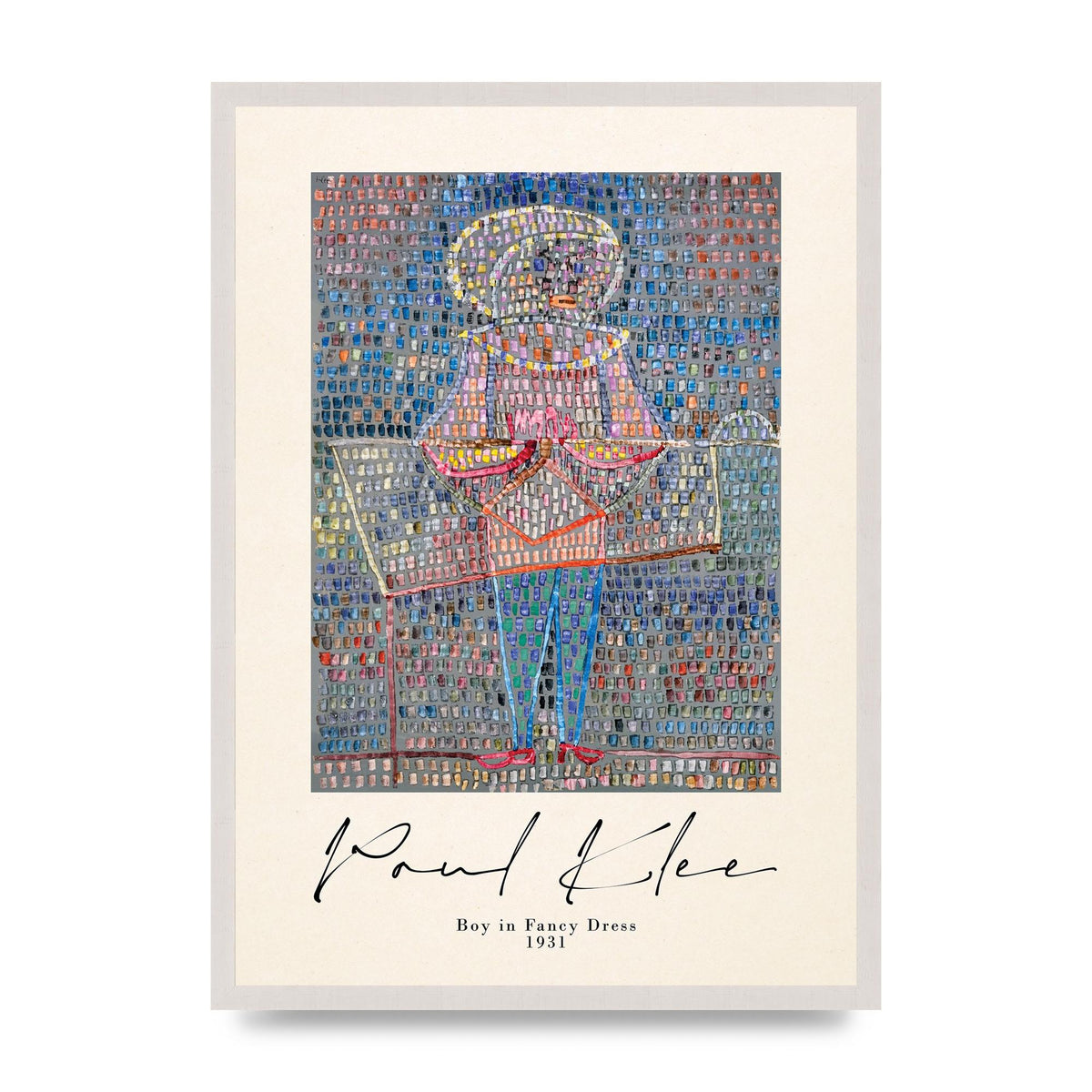 Paul Klee Boy In Fancy Dress 1931 Wall Art - A2 framed