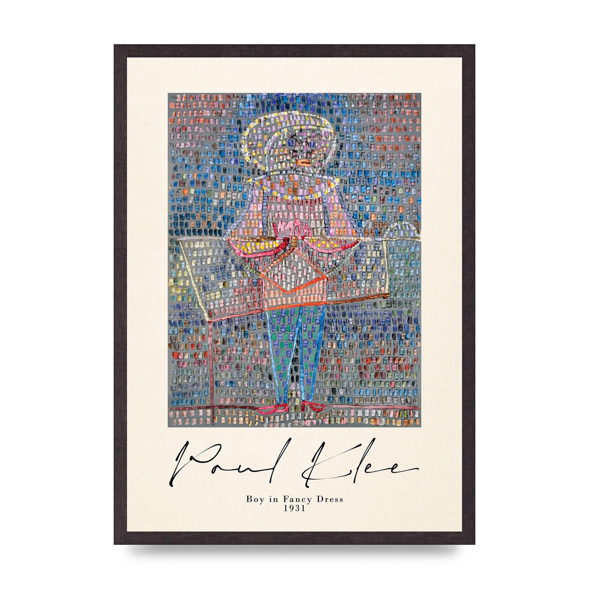 Paul Klee Boy In Fancy Dress 1931 Wall Art - A2 framed