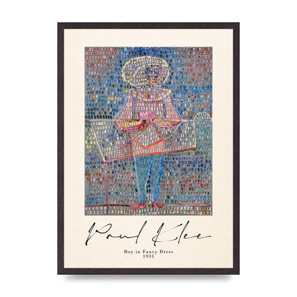 Paul Klee Boy In Fancy Dress 1931 Wall Art - A2 framed