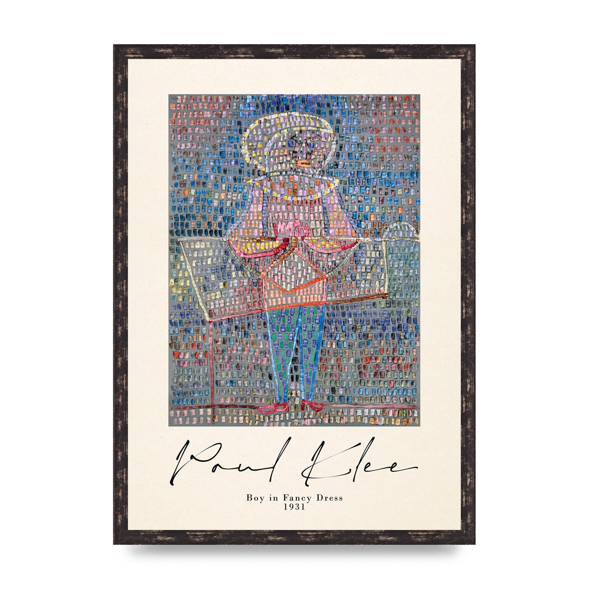 Paul Klee Boy In Fancy Dress 1931 Wall Art - A2 framed