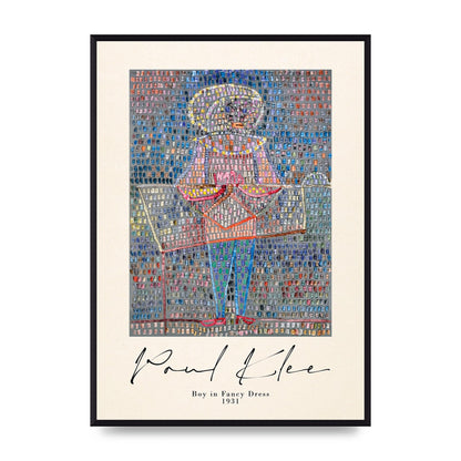 Paul Klee Boy In Fancy Dress 1931 Wall Art - A2 framed