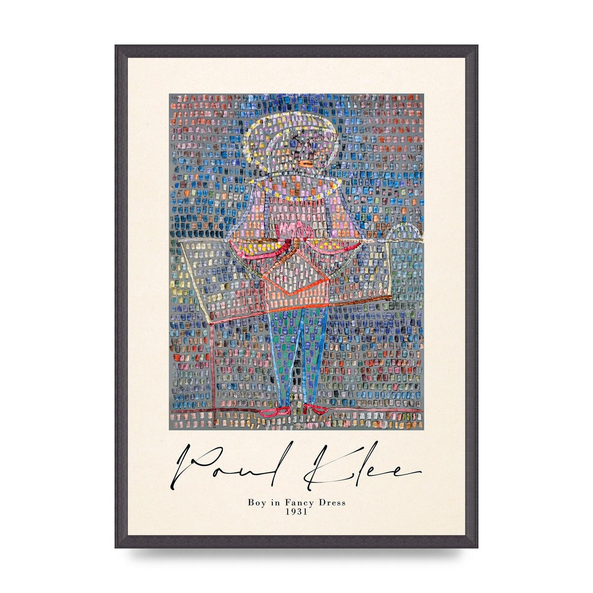 Paul Klee Boy In Fancy Dress 1931 Wall Art - A2 framed