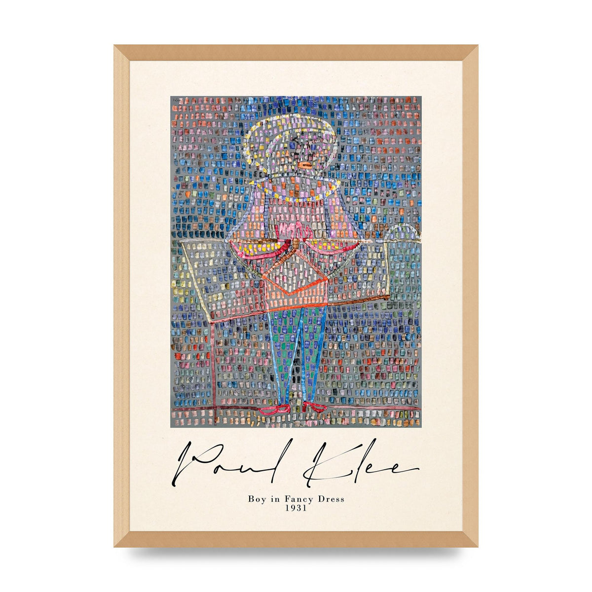 Paul Klee Boy In Fancy Dress 1931 Wall Art - A2 framed