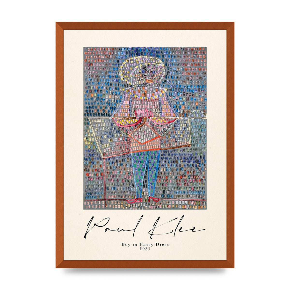 Paul Klee Boy In Fancy Dress 1931 Wall Art - A2 framed