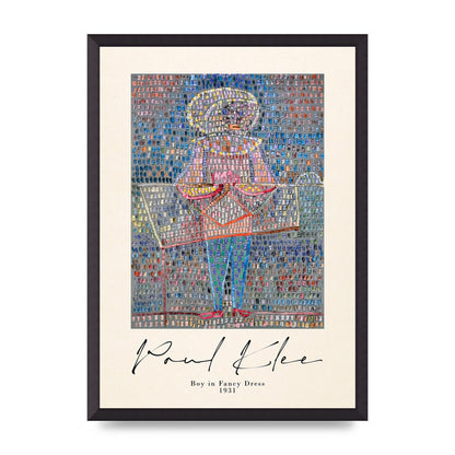 Paul Klee Boy In Fancy Dress 1931 Wall Art - A2 framed