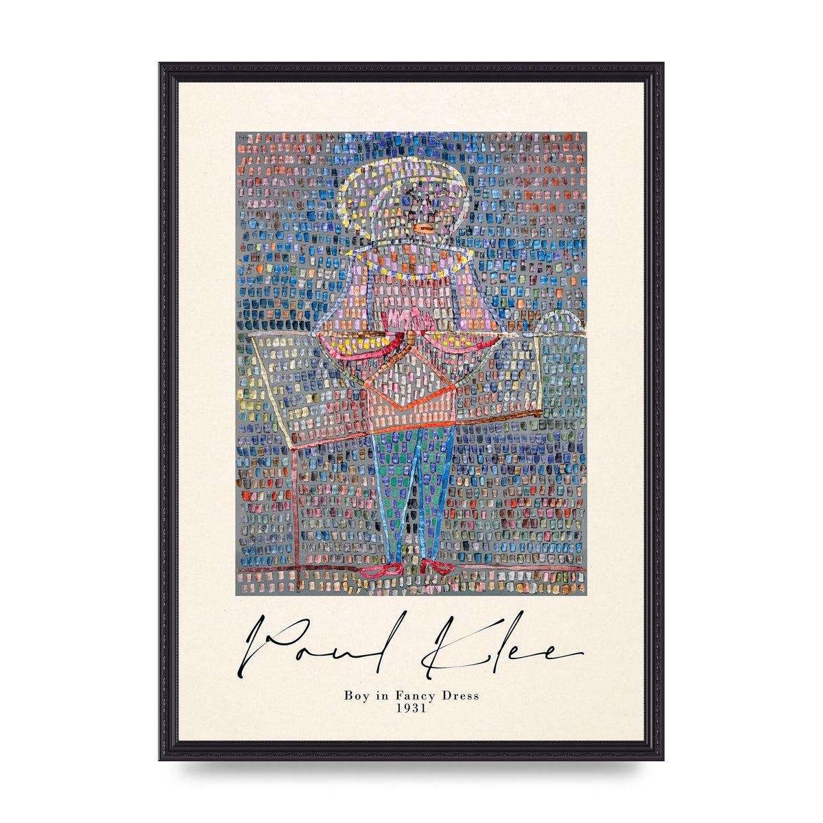 Paul Klee Boy In Fancy Dress 1931 Wall Art - A2 framed