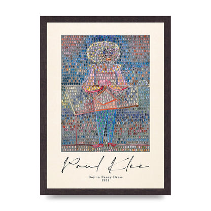 Paul Klee Boy In Fancy Dress 1931 Wall Art - A3 framed