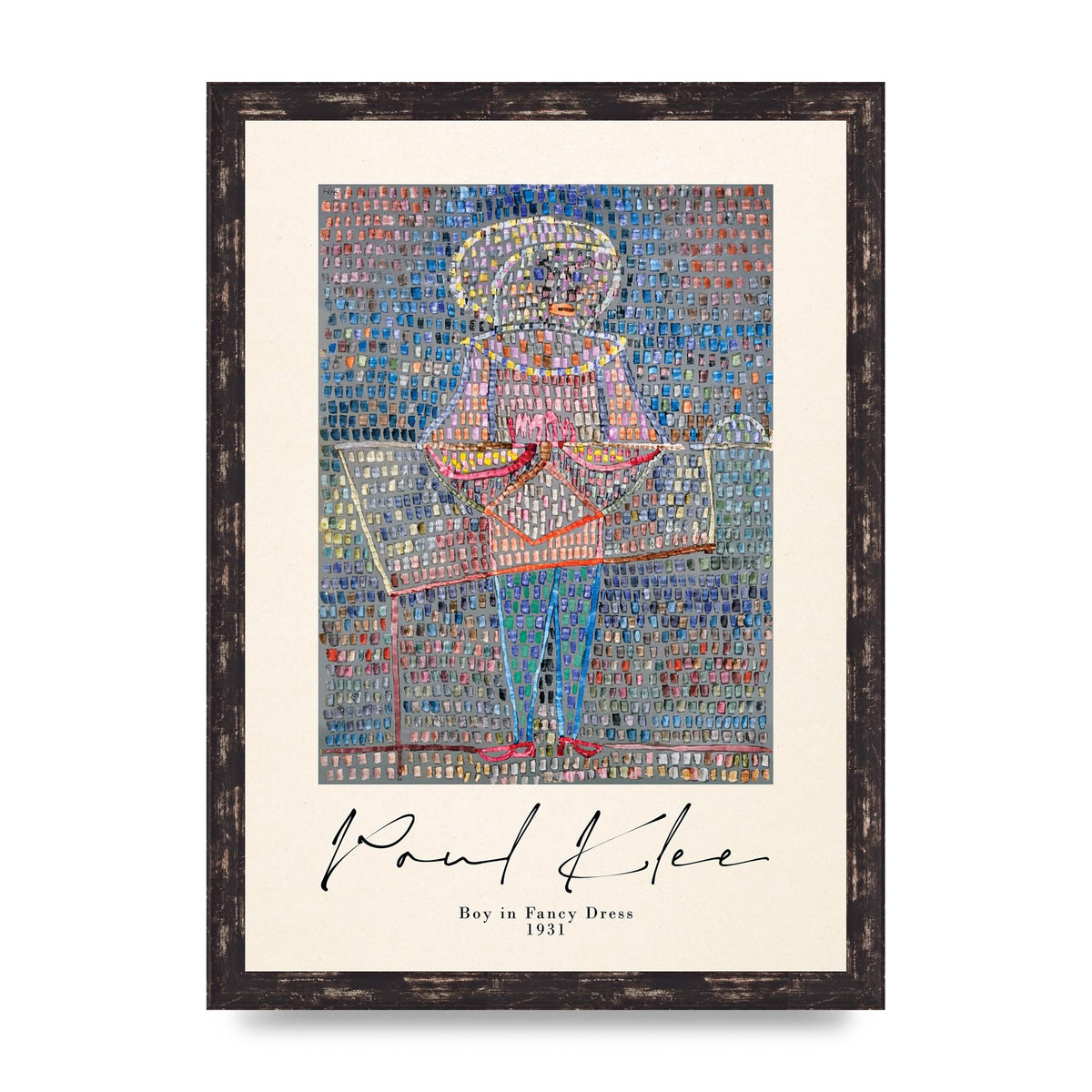 Paul Klee Boy In Fancy Dress 1931 Wall Art - A3 framed
