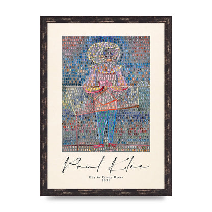 Paul Klee Boy In Fancy Dress 1931 Wall Art - A3 framed