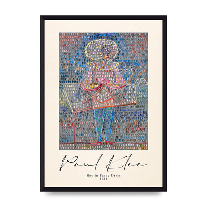 Paul Klee Boy In Fancy Dress 1931 Wall Art - A3 framed