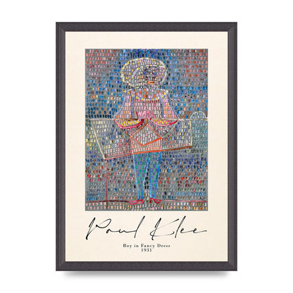 Paul Klee Boy In Fancy Dress 1931 Wall Art - A3 framed