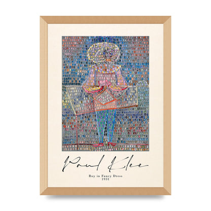 Paul Klee Boy In Fancy Dress 1931 Wall Art - A3 framed
