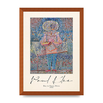 Paul Klee Boy In Fancy Dress 1931 Wall Art - A3 framed
