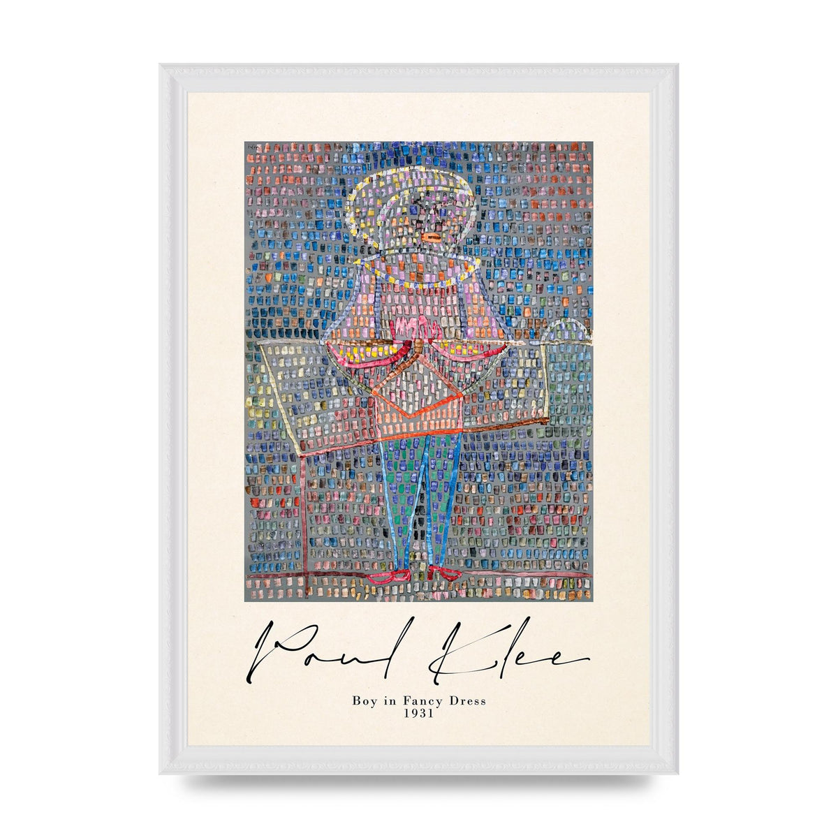 Paul Klee Boy In Fancy Dress 1931 Wall Art - A3 framed