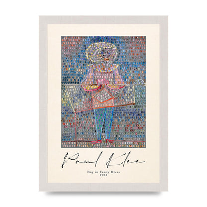 Paul Klee Boy In Fancy Dress 1931 Wall Art - A4 framed