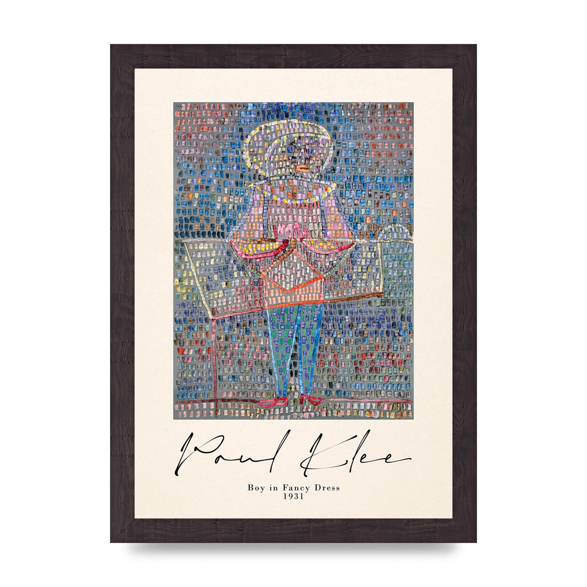 Paul Klee Boy In Fancy Dress 1931 Wall Art - A4 framed