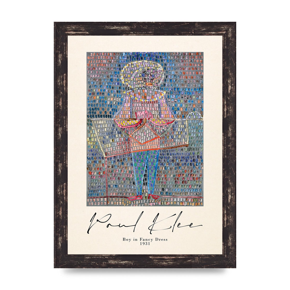 Paul Klee Boy In Fancy Dress 1931 Wall Art - A4 framed
