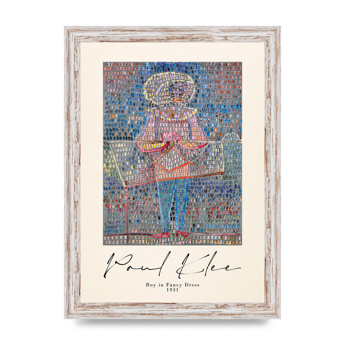 Paul Klee Boy In Fancy Dress 1931 Wall Art - A4 framed