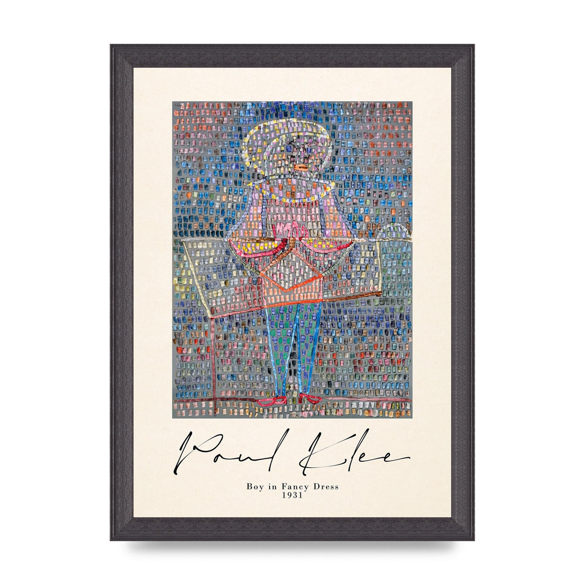 Paul Klee Boy In Fancy Dress 1931 Wall Art - A4 framed