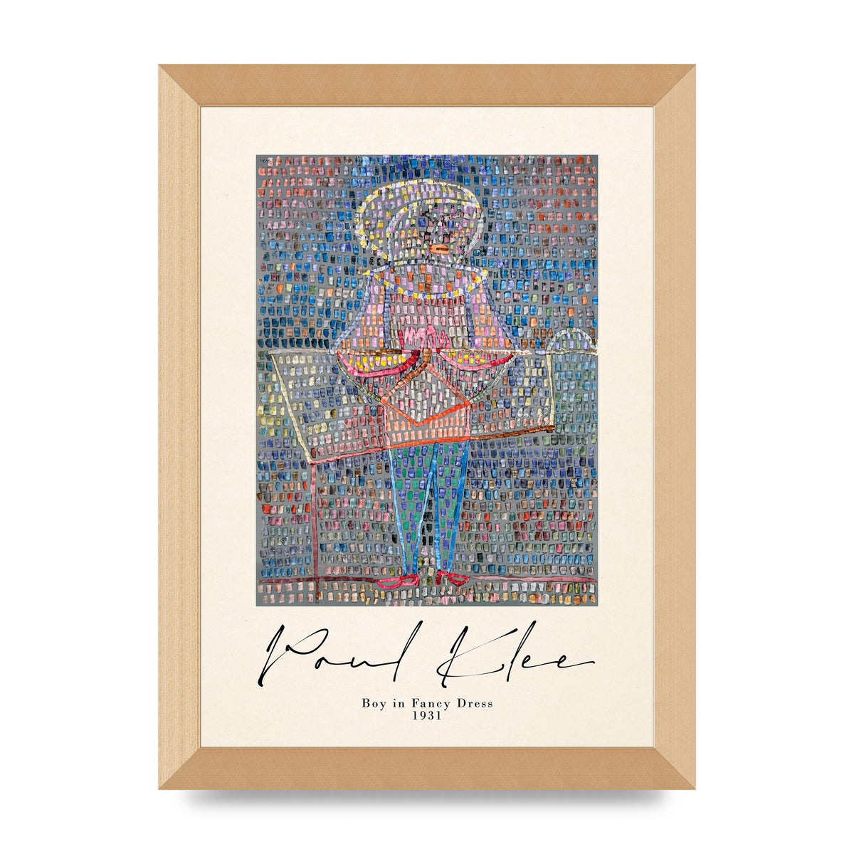 Paul Klee Boy In Fancy Dress 1931 Wall Art - A4 framed