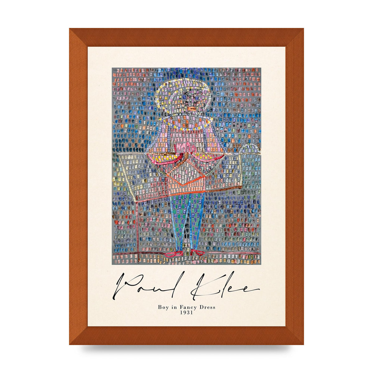 Paul Klee Boy In Fancy Dress 1931 Wall Art - A4 framed