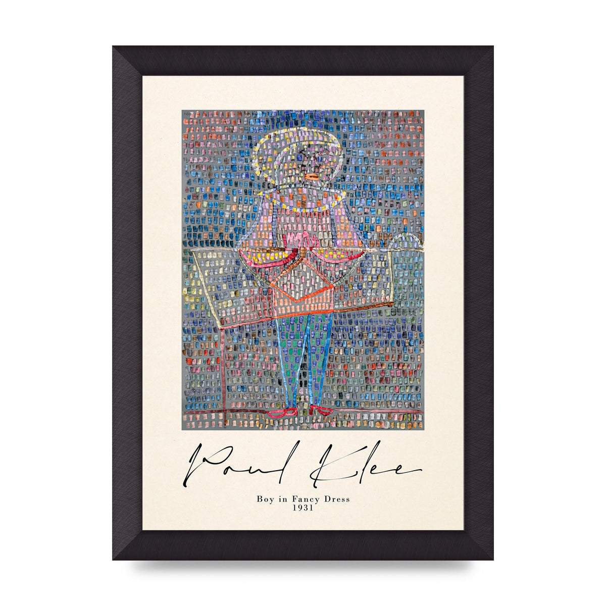 Paul Klee Boy In Fancy Dress 1931 Wall Art - A4 framed