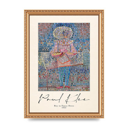 Paul Klee Boy In Fancy Dress 1931 Wall Art - A4 framed