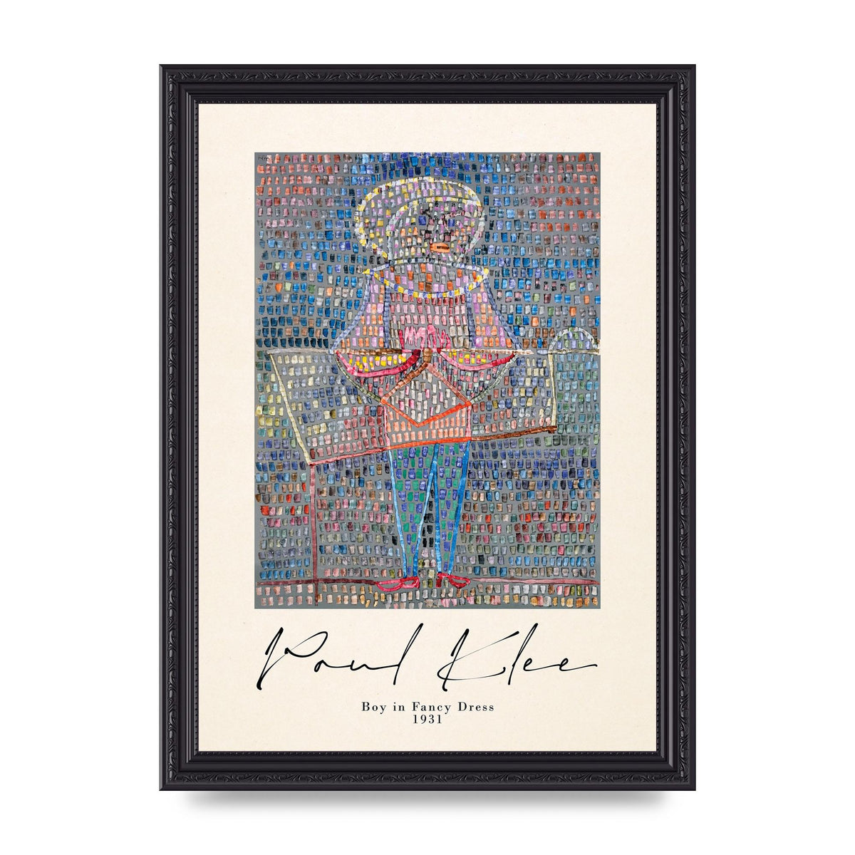 Paul Klee Boy In Fancy Dress 1931 Wall Art - A4 framed