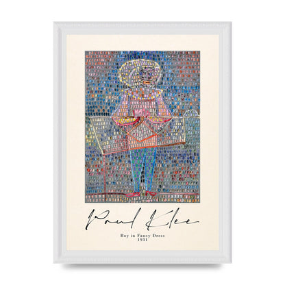 Paul Klee Boy In Fancy Dress 1931 Wall Art - A4 framed