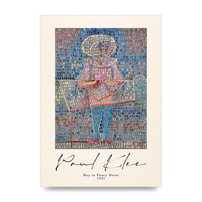 Paul Klee Boy In Fancy Dress 1931 Wall Art - unframed print