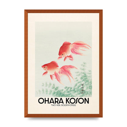 Ohara Koson Two Veil Goldfish 1926 Art For The Home - A2 framed