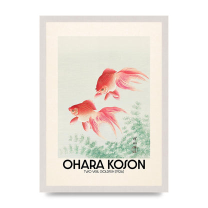 Ohara Koson Two Veil Goldfish 1926 Art For The Home - A3 framed
