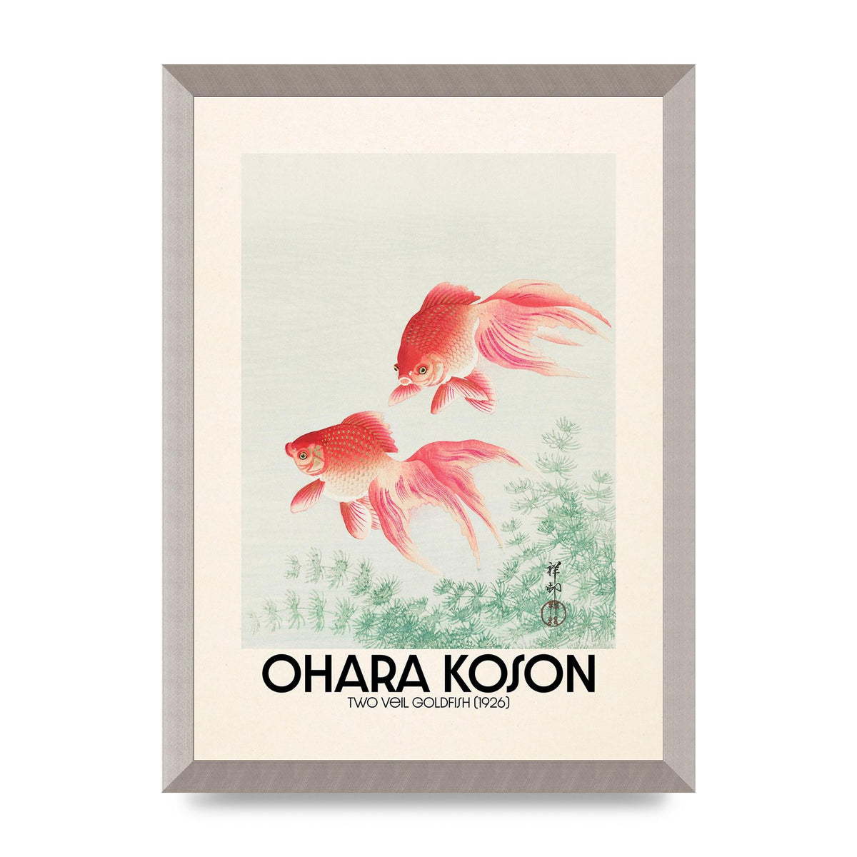 Ohara Koson Two Veil Goldfish 1926 Art For The Home - A3 framed